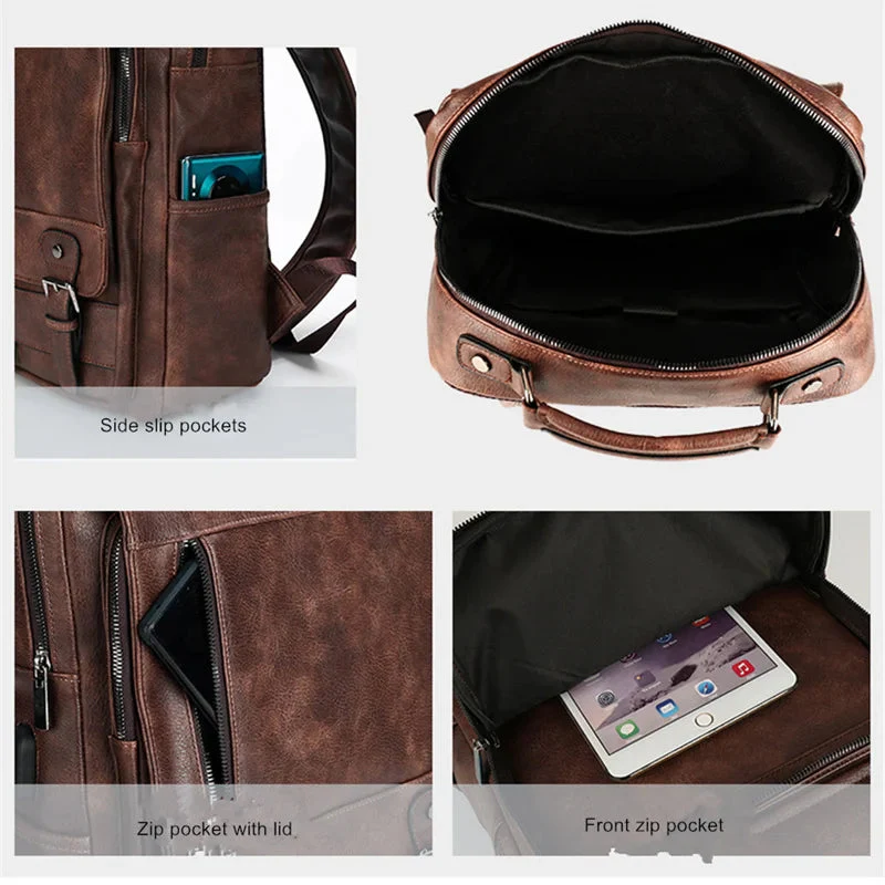 London Leather Backpack - Image 5