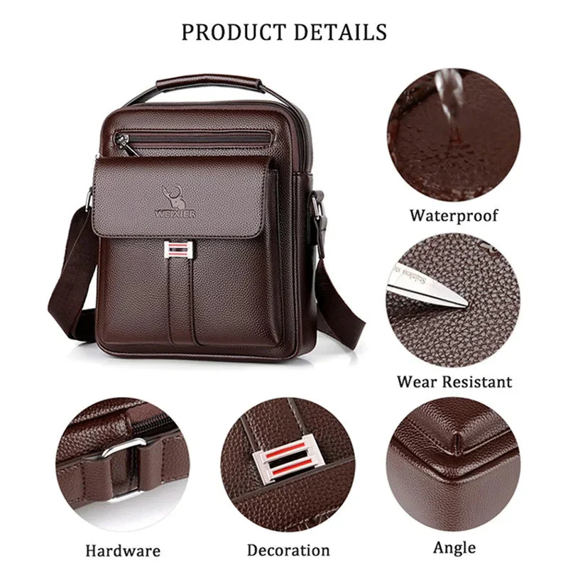 Men's Leather Bag Weix - Image 6