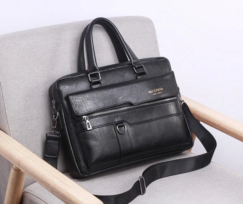 Men's Leather Briefcase Bag Wex - Image 8