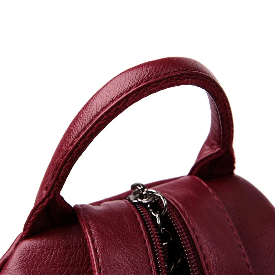 Multifunctional Women's Leather Backpack Allessa - Image 18