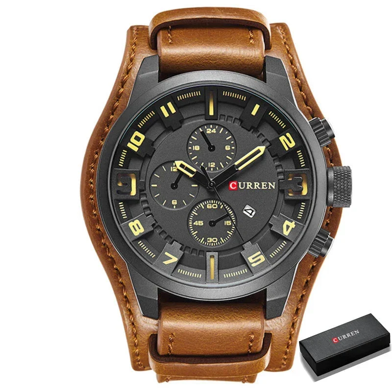 Sebastian Curren Leather Watch - Image 4