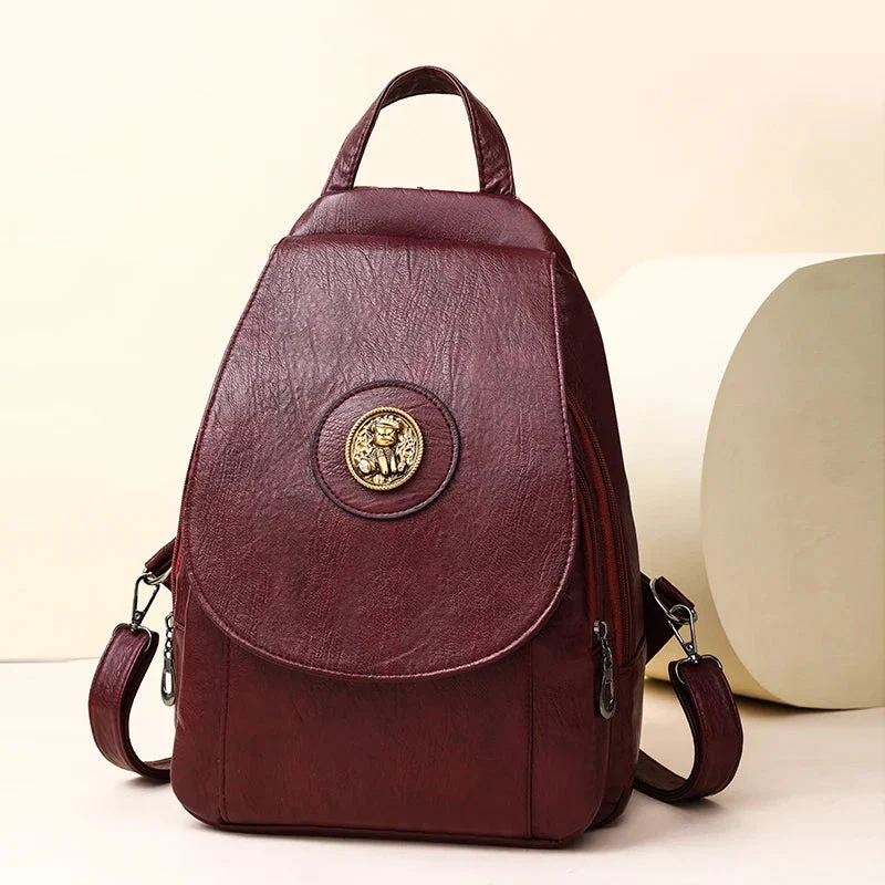 Versatta High-Quality Leather Women's Anti-Theft Backpack - Image 20