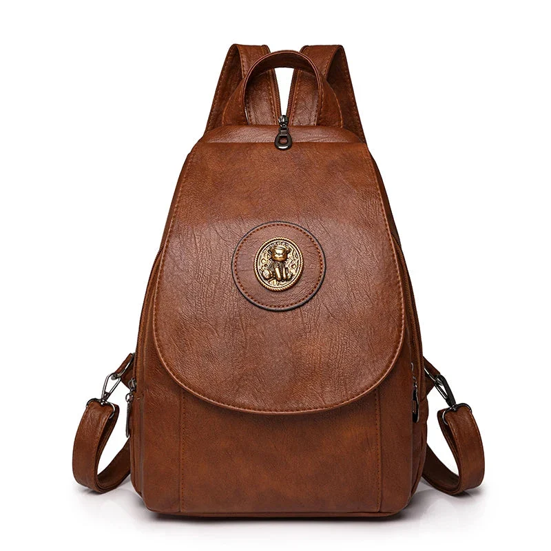 Versatta High-Quality Leather Women's Anti-Theft Backpack - Image 25