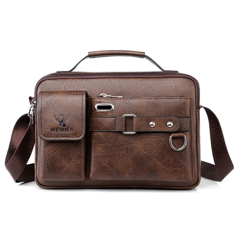 Weixier Classic Men's Leather Bag - Image 4