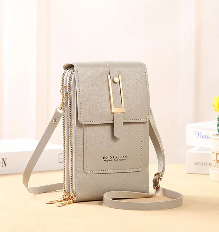 Women's Leather Cell Phone Bag - Image 15