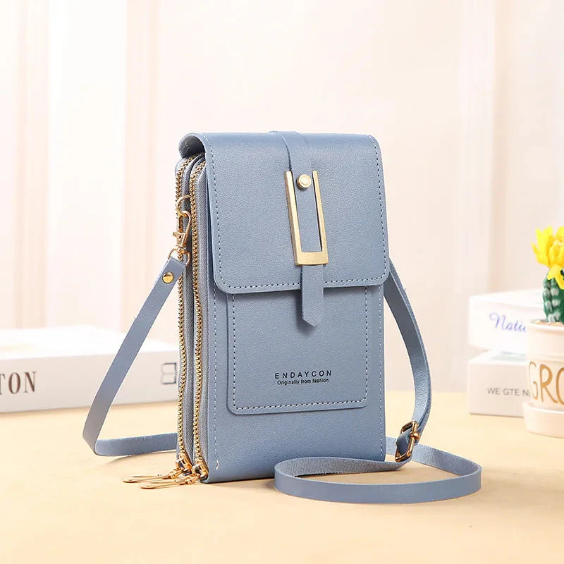Women's Leather Cell Phone Bag - Image 9